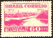 Brazil 1950 Blumenau Stamp. SG803.