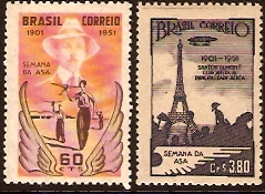 Brazil 1951 Air Stamps. SG817-SG818.