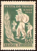 Brazil 1951 Wheat Festival Stamp. SG819.