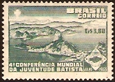 Brazil 1953 3cr.80 Baptists Conference Stamp. SG850.