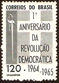 Brazil 1965 Democracy Stamp. SG1113.