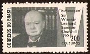 Brazil 1965 Churchill Stamp. SG1122.