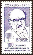 Brazil 1966 Israeli Pres. Stamp. SG1143.