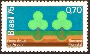 Brazil 1975 Tree Festival Stamp. SG1556.