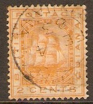 British Guiana 1876 2c Orange. SG127.
