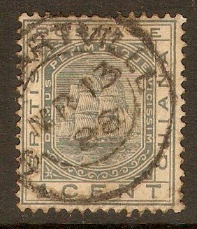 British Guiana 1882 1c Slate. SG170.