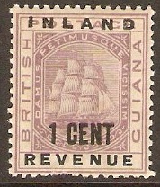 British Guiana 1888 1c Dull purple. SG175.