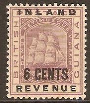 British Guiana 1888 6c Dull purple. SG179.