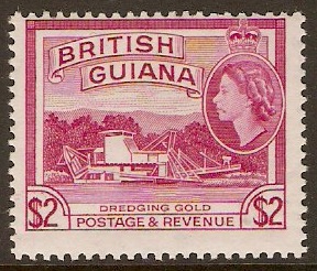 British Guiana 1963 $2 Reddish mauve. SG365.