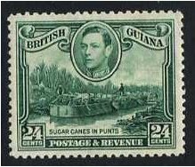 British Guiana 1938 24c Blue-green. SG312.