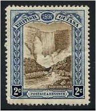 British Guiana 1898 2c. Brown and Indigo. SG217.