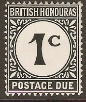 British Honduras 1923 1c Black Postage Due. SGD1b.