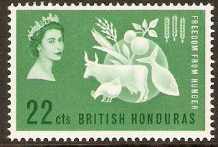 British Honduras 1963 Freedom from Hunger Stamp. SG214.
