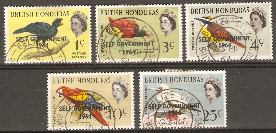 British Honduras 1964 New Constitution Set. SG217-SG221.