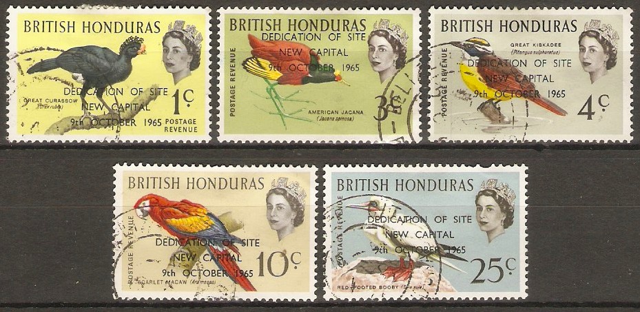 British Honduras 1966 New Capital Set. SG230-SG234.