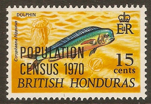 British Honduras 1970 15c Population Census series. SG285.