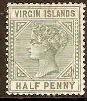 British Virgin Islands 1883 d Dull green. SG27.