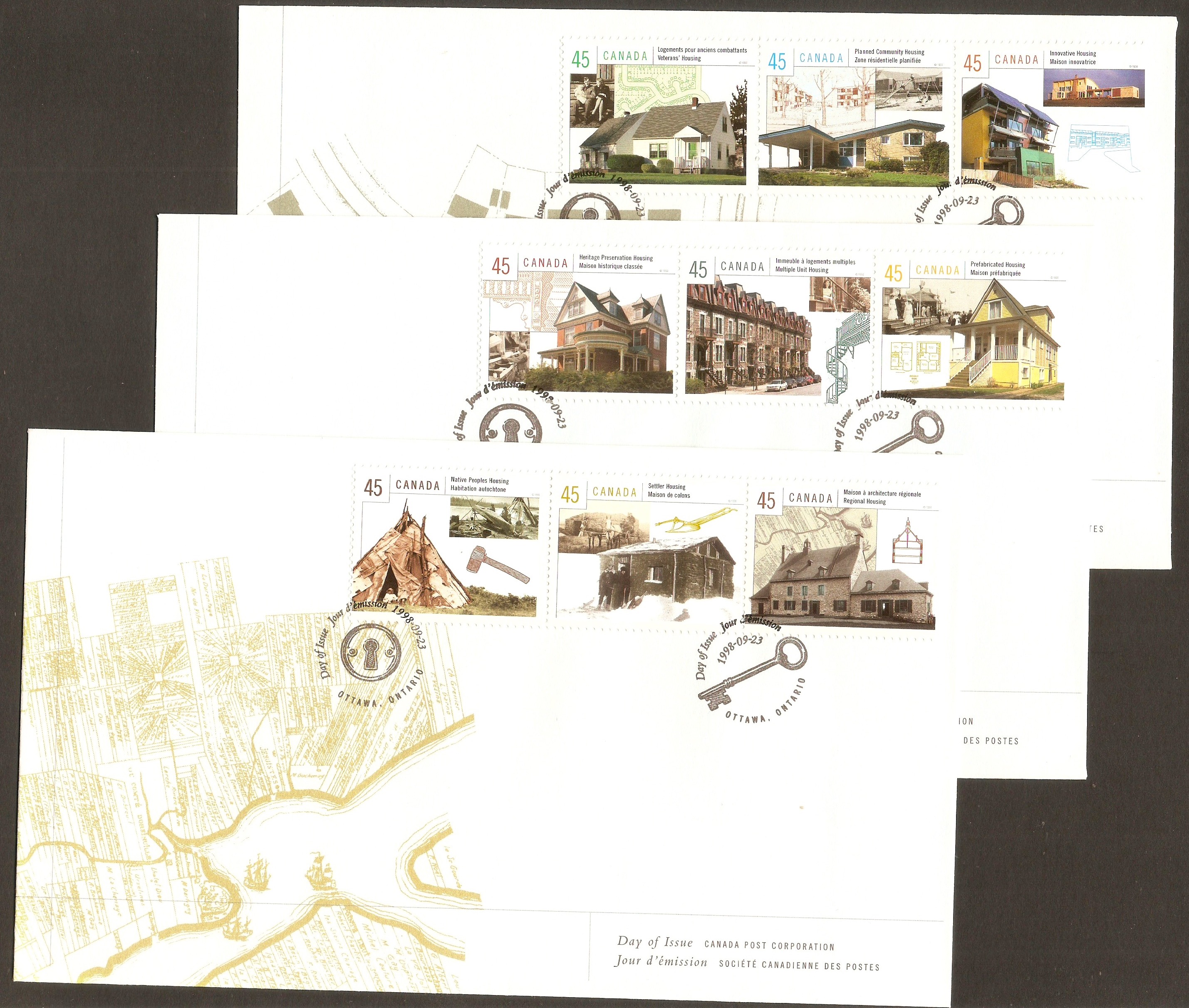 Canada 1998 Canadian Houses FDC. - Click Image to Close