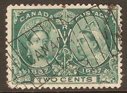 Canada 1897 2c Deep green. SG125.
