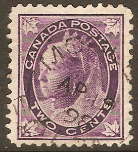 Canada 1897 2c Violet. SG144.