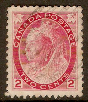 Canada 1898 2c Rose-carmine (Die 1b). SG155b.