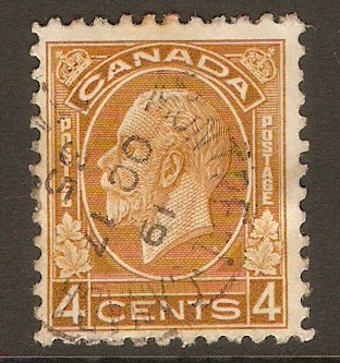 Canada 1932 4c Yellow-brown. SG322.