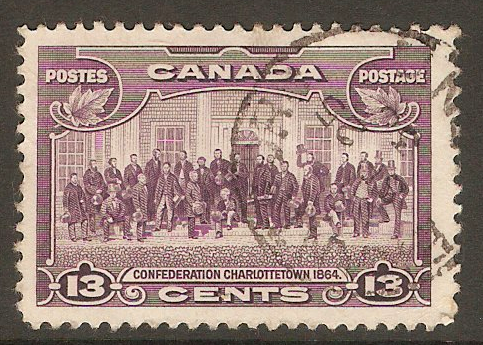 Canada 1935 13c Purple. SG348.