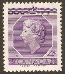 Canada 1953 4c Coronation Stamp. SG461.