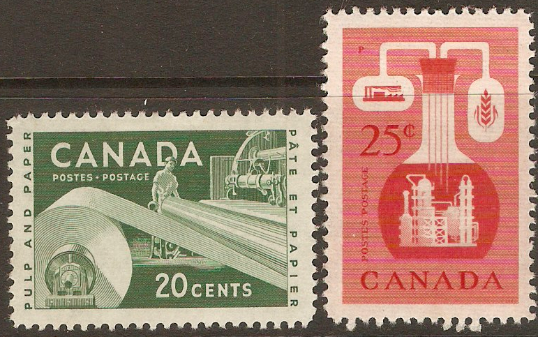 Canada 1956 Industries set. SG488-SG489. - Click Image to Close