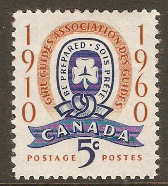 Canada 1960 5c Guides Jubilee stamp. SG515. - Click Image to Close