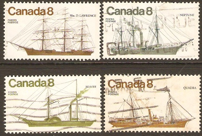 Canada 1975 Ships 1st. Series Set. SG818-SG821.