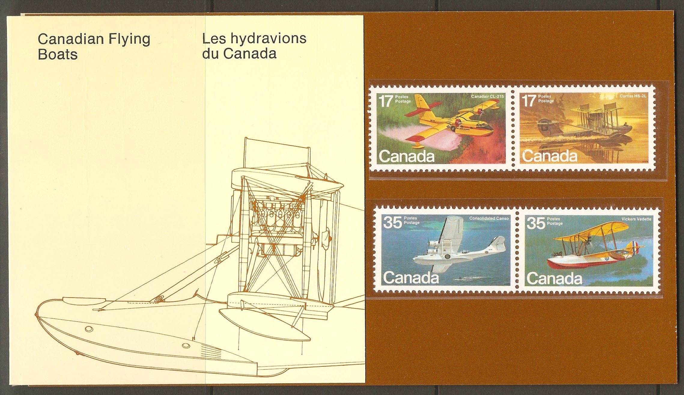 Canada 1979 Aircraft(1st. Series) presentation pack.SG966-SG969.