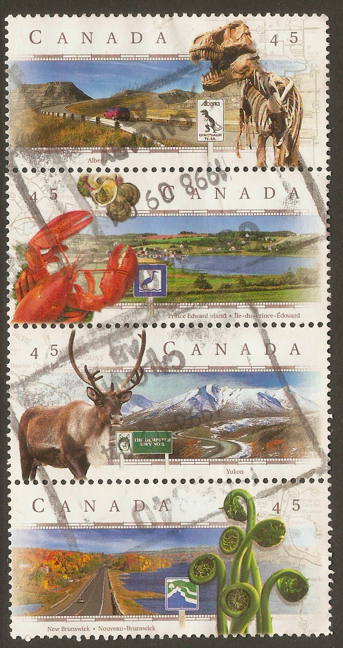 Canada 1998 Scenic Highways set - 2nd. Series. SG1810-SG1813.