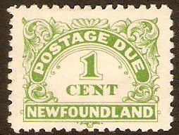 Newfoundland 1939 1c green. SGD1.
