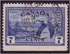 Canada 1946 7c. Blue. SG407.