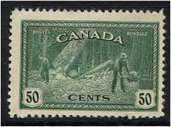 Canada 1946 50c. Green. SG405.