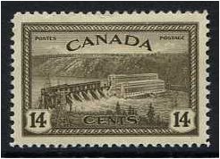 Canada 1946 14c. Sepia. SG403.