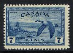 Canada 1946 7c Blue Air stamp. SG407.
