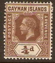 Cayman Islands 1912 d Brown. SG40.