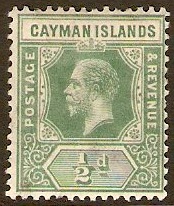 Cayman Islands 1912 d Green. SG41.