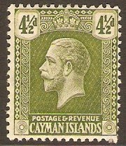 Cayman Islands 1921 4d Sage-green. SG76.