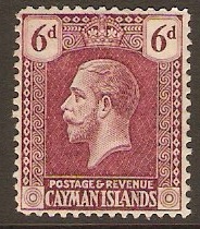 Cayman Islands 1921 6d Claret. SG77.