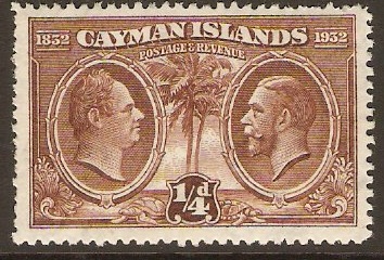 Cayman Islands 1932 d Brown. SG84.