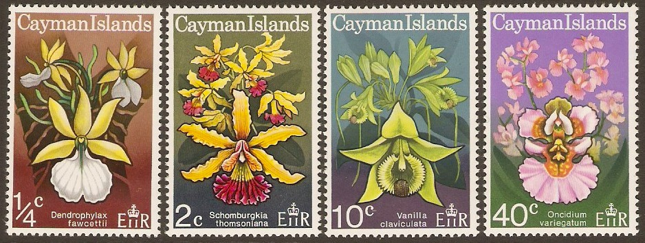 Cayman Islands 1971 Orchids Set. SG298-SG301.