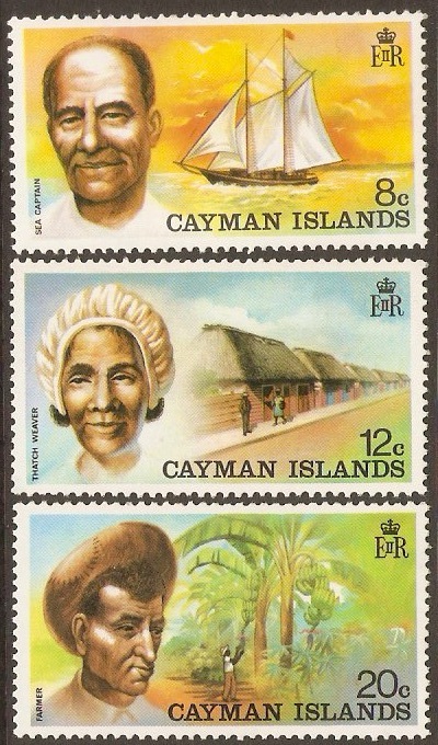 Cayman Islands 1974 Local Industries Set. SG360-SG362.