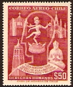 Chile 1959 Human Rights Stamp. SG475.