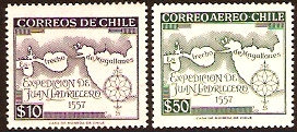 Chile 1959 Ladrillero Set. SG484-SG485.