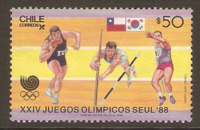 Chile 1988 50p Olympic Games series. SG1147.