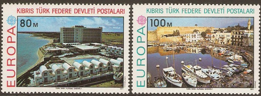 Turkish Cypriot Posts 1977 Europa Set. SG49-SG50.