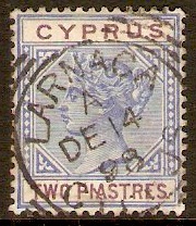 Cyprus 1894 2pi Blue and purple. SG43.